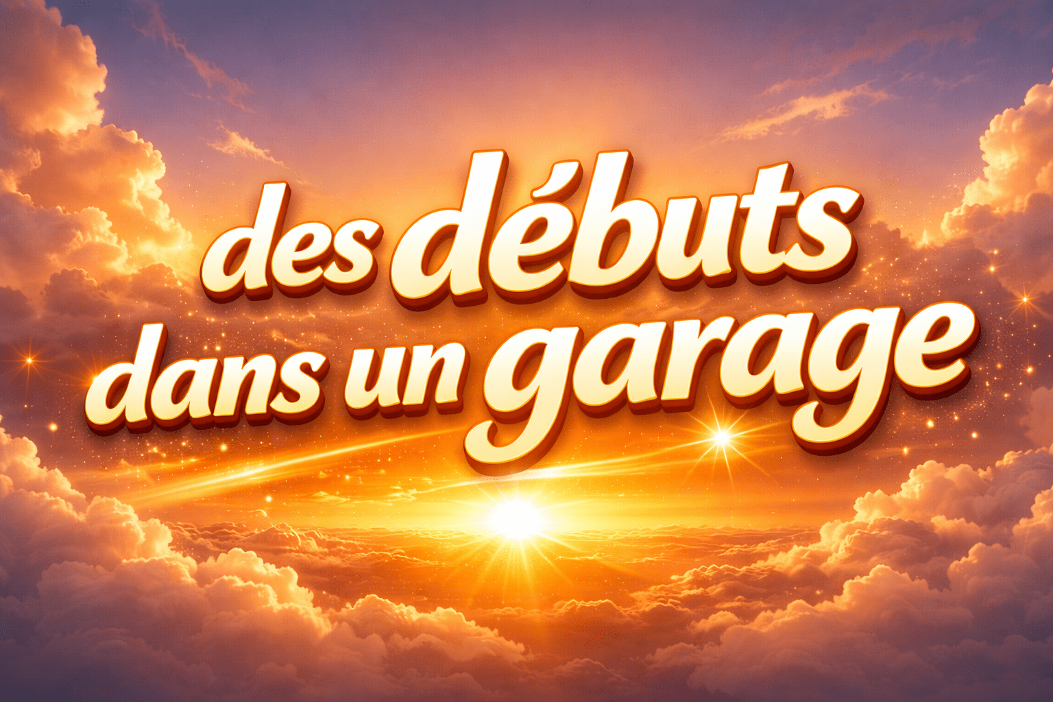 des débuts dans un garage